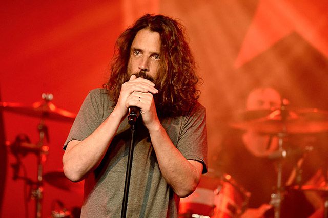 Chris Cornell performing at the Prophets of Rage and Friends' Anti Inaugural Ball at the Taragram Ballroom on January 20, 2017 in Los Angeles